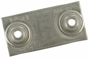 Pièces agricoles - Hydraulique - Plaque à souder simple inox GR.4