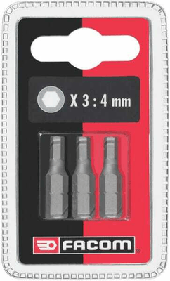 Outils - Outils divers - Lot de 3 embouts 25mm 6 pans