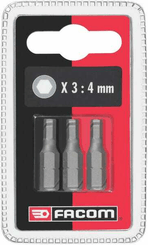 Outils - Outils divers - Lot de 3 embouts 25mm 6 pans
