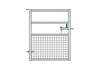 Materiels - Accessoires 100Kg-200Kg - PACK DE 7 PORTE HERBAGE SEMI-GRILLAGEE L.1.19M