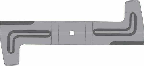 Pièces agricoles - Jardin et forêt pièce adaptable - Lame p/Kubota 422/18,3mm