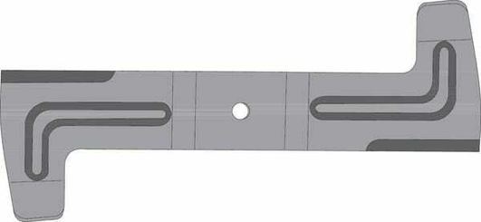 Pièces agricoles - Jardin et forêt pièce adaptable - Lame p/Kubota 422/18,3mm