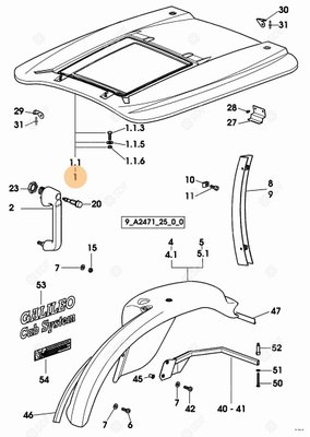 Pièces agricoles - Cabine et structure - TOIT