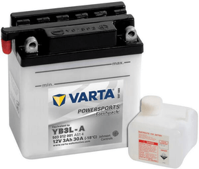 Pièces agricoles - Eclairage - Batterie 12V 3Ah 30A Sports motorisés Freshpack VARTA
