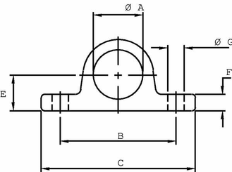 Pièces agricoles - Hydraulique - Support de montage 35mm