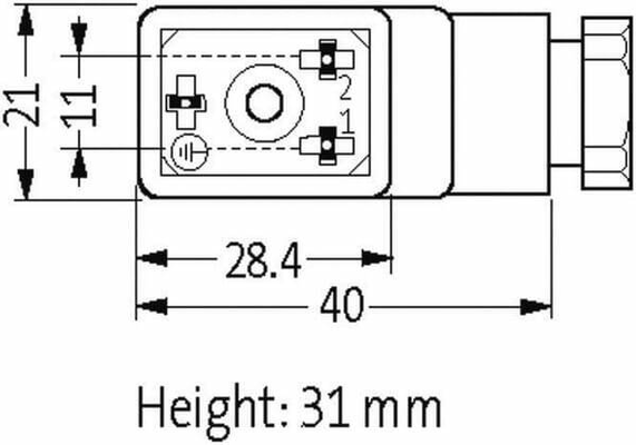 Pièces agricoles - Electricité - Fiche valve type BI