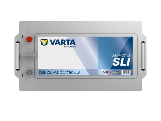 Pièces agricoles - Eclairage - Battery 12V 225Ah 1150A N9 VARTA Promotive SLI
