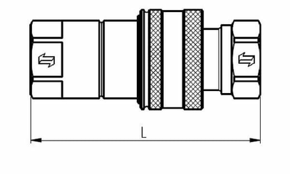 Pièces agricoles - Hydraulique - Raccord rapide femelle 1/2" - 12,5 - 1/2" BSP