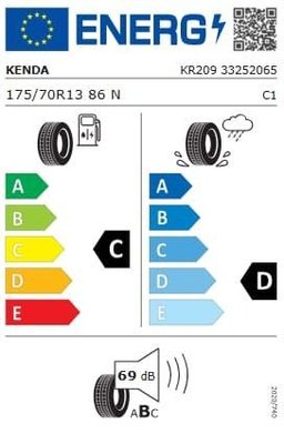Pièces agricoles - Pièce divers - Pneu 175/70R13 86N, TL, Kenda KR209 Kargo Trail 3G