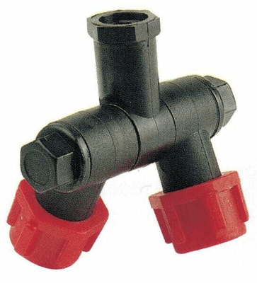 Pièces agricoles - Pièce Pulvérisateur - Porte-buses 1/4" + 3/8" Ecrou