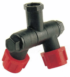 Pièces agricoles - Pièce Pulvérisateur - Porte-buses 1/4" + 3/8" Ecrou