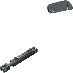 Pièces agricoles - Pièce divers - trémie de la plaque de distance peinte