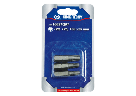 Outils - Outils divers - Jeu d'embouts de vissage 1/4" TORX® (T8,T10,T15) - 3 pièces