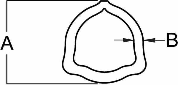 Pièces agricoles - Transmission - Tube profilé extérieur triangulaire PDF 10 Ø ext. : 36x3,2 mm L : 3 m gopart