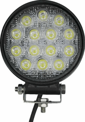 Pièces agricoles - Eclairage - Phare de travail LED rond 42W 3360lm, 10/30V, Ø 117mm, faisceau large 14 LED gopart