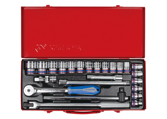 Outils - Outils divers - Coffret de douilles 1/2" 24 pièces cliquet 72 dents
