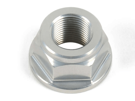 Pièces Quad & Motos - Pièces communes - Écrou d'axe de bras oscillant/de roue arrière LIGHTECH M18x1,5 alu argent