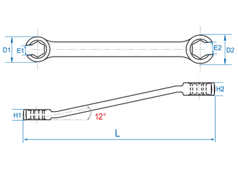 Outils - Outils divers - Clé à tuyauter 11/16 - 3/4"