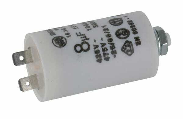 Pièces agricoles - Electricité - Condensateur avec fiche 8µF