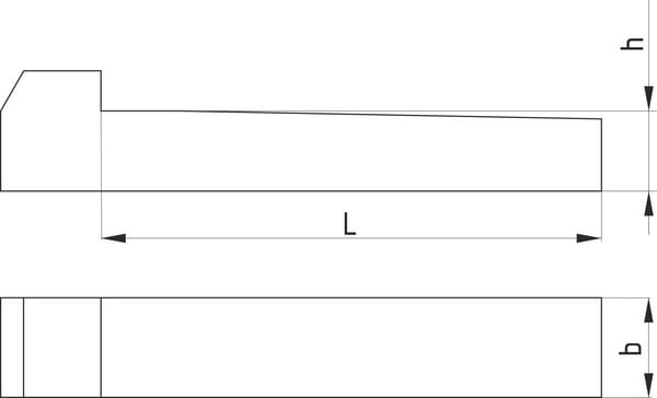 Pièces agricoles - Fasteners - Clavette à talon 12 x 8 x 50