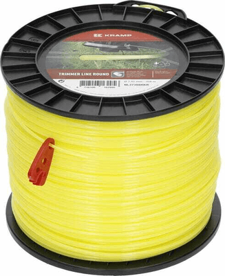 Pièces agricoles - Jardin et forêt pièce adaptable - Fil de coupe Ø 2.65mm 358m rond jaune Kramp