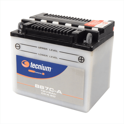Pièces Quad & Motos - Electrique - Batterie TECNIUM conventionnelle avec pack acide - BB7C-A