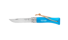 COUTEAU BOITE6 OPINEL BAROUDEUR N°7 BLEU CYAN