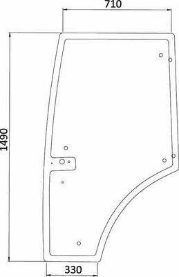 Pièces agricoles - Tracteur pièce adaptable - Vitre de porte
