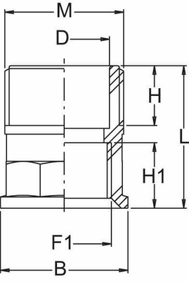 Pièces agricoles - Pièce Pulvérisateur - Raccord de réduction 1 " x 3/4" M/F