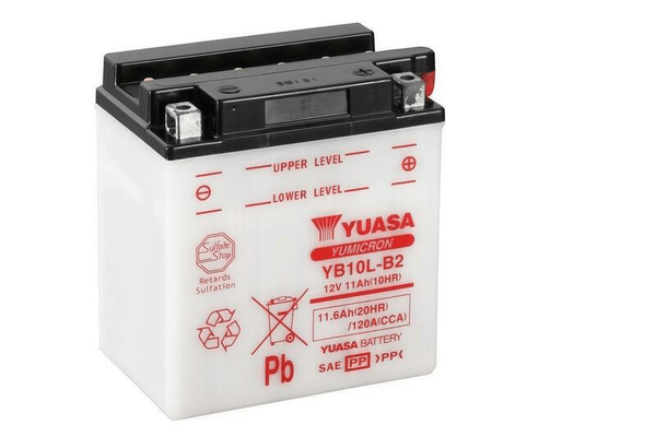 Pièces Quad & Motos - Electrique - Batterie YUASA conventionnelle sans pack acide - YB10L-B2