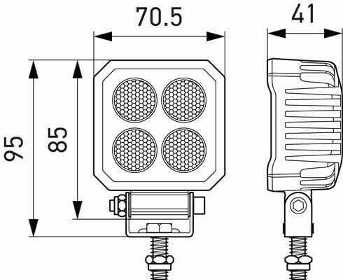 Pièces agricoles - Eclairage - Phare de travail à LED ValueFit TS1700 Thermal Control