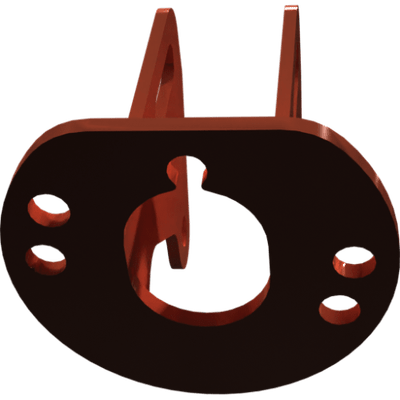 Pièces agricoles - Pièce divers - support verin soudé -peint-