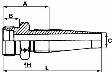 Pièces agricoles - Hydraulique - Raccord à visser DN10-12L