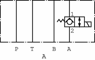 Pièces agricoles - Hydraulique - Clapet antiret. él.KRMSC-03W-1