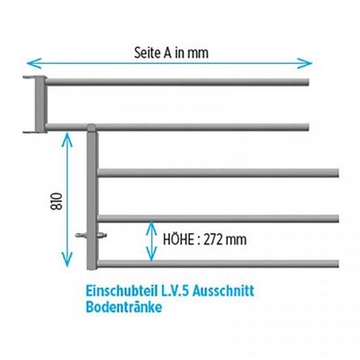 Materiels - Accessoires 100Kg-200Kg - AVANT DECOUPE ABREUVOIR LV5