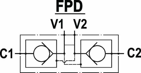 Pièces agricoles - Hydraulique - Clapet anti retour pilote 1/2"
