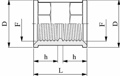 Pièces agricoles - Pièce Pulvérisateur - Embout F/F 1 1/2"