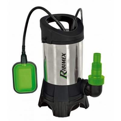 Materiels - Pompe - POMPE VIDE CAVE EAUX CHARGEES 900W INOX BASE PLAST+FLOTTEUR