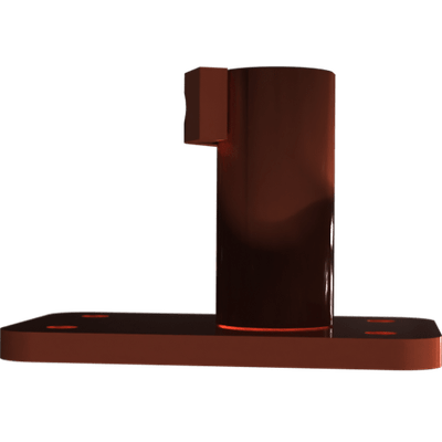 Pièces agricoles - Pièce divers - plaque de support soudée -peinte-