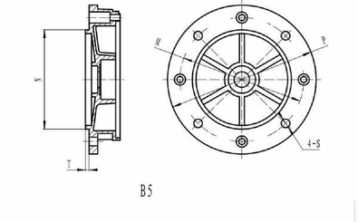 Pièces agricoles - Electricité - Bride moteur 80-B5