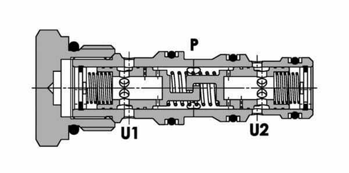 Pièces agricoles - Hydraulique - Diviseur de débit 1/2-3/8 40-50 l