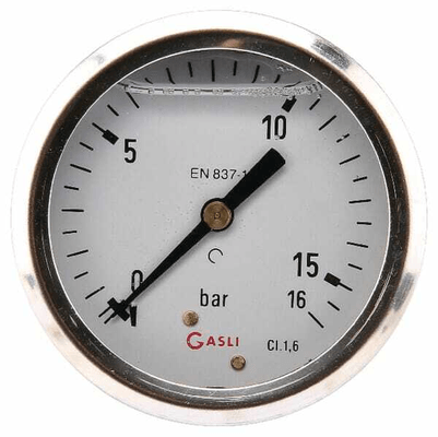 Pièces agricoles - Hydraulique - Manomètre Ø63 0-16bar ¼" ar.