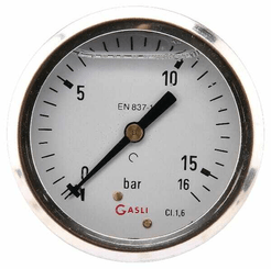 Pièces agricoles - Hydraulique - Manomètre Ø63 0-16bar ¼" ar.