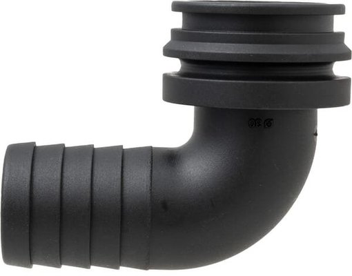 Pièces agricoles - Pièce Pulvérisateur - Raccord à fourche, femelle 90° AF5, embout de tuyau 30 mm