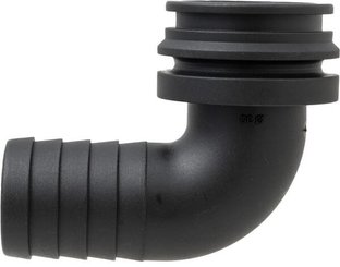 Pièces agricoles - Pièce Pulvérisateur - Raccord à fourche, femelle 90° AF5, embout de tuyau 30 mm