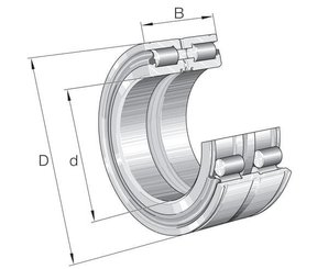 Pièces agricoles - Roulements - Roulement à rouleaux cylindriques 80x125x60mm INA/FAG