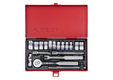 Coffret de douilles et accessoires 1/4" 6 pans 12 pièces