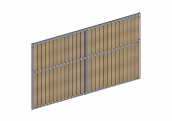 Materiels - Cage de contention - SEPARATION DE BOX TOUT RESINE L.4M