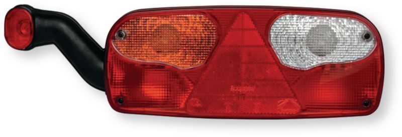 Automobile - Consommables et accessoires auto. - Feu arrière multifonction droit avec corne d'encombrement latéral multimarque type Ecopoint, fonction clignotant BA15S 21W, Stop