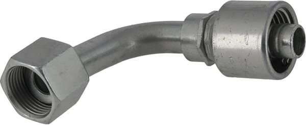 Pièces agricoles - Hydraulique - Racc. à sertir 90° DN16-1" ORFS